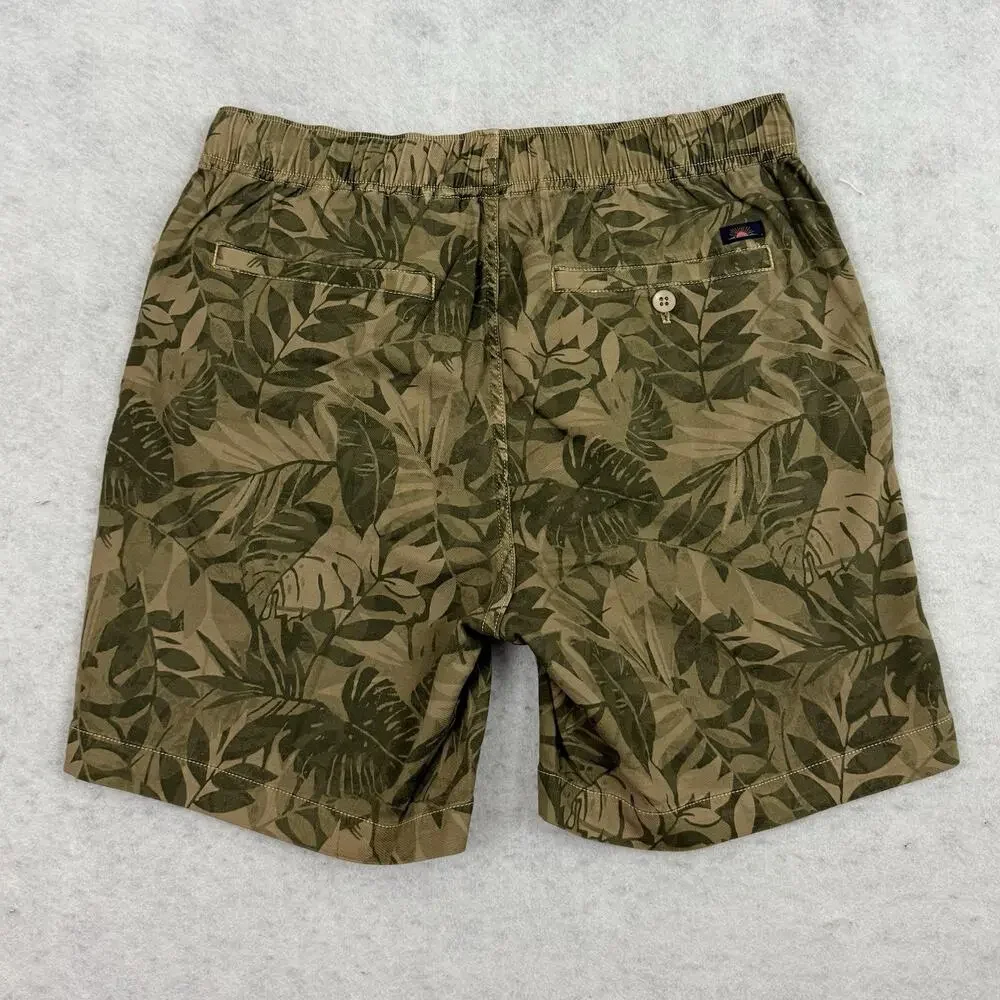 Faherty Shorts Mens Small Jungle Tropical Drawstring Pull On 6.5